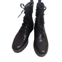 ZARA WOMANブーツ 40 26.0cm 黒 厚底 サイドゴア Y2Kのサムネイル