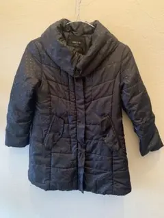 ③ブラックフード付き キルティングコート ★訳あり★コムサ