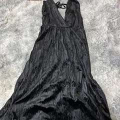 W closet 黒 キャミワンピース