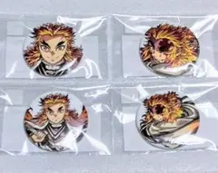 鬼滅の刃　炎柱　煉獄杏寿郎　WEBSHOPくじ アクリル色紙 缶バッジセット 鬼滅の刃 炎柱煉獄杏寿郎 ブロマイド ステッカー 缶バッジ