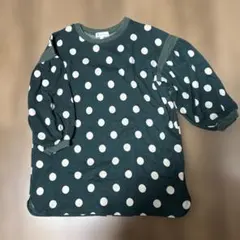 ROPE PICNIC KIDS 水玉ワンピース(チュニック)130 緑