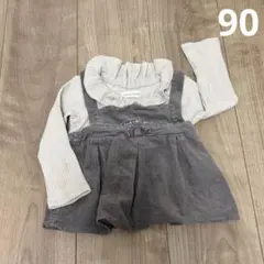 バースデイ　ママラク　重ね着風　トップス　90