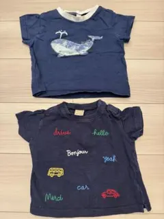 80cm男の子　保育園Tシャツ2枚