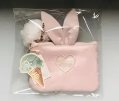 gelato pique ジェラートピケ ラビットサテンティッシュポーチ ピンク