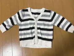 COMME CA ISM カーディガン 80cm ストライプ