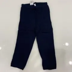 美品　ファミリア　ネイビー ニットレギンス80