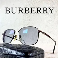 BURBERRY　BB-8061　100％チタン　ブルーレンズ　ブラウンフレーム