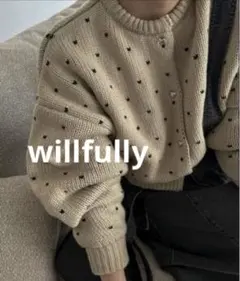 willfully heart dot jacquard cardigan