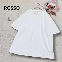 【アーバンリサーチロッソ】メンズAIR DRYひやさらクール　ポンチ半袖T 白L