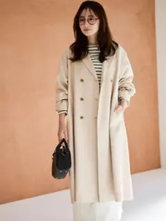 ベーシックとろみトレンチコート-short