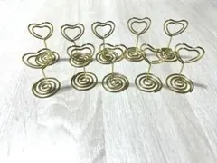 テーブルナンバースタンド　カードホルダー　ハート　結婚式　ウェディング