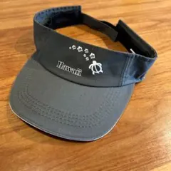 ハワイ ロゴ付き グレー バイザー