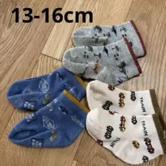 男の子 靴下 くるぶし 恐竜 車 電車 13 14 15 16cm まとめ売り