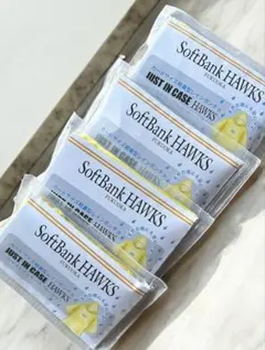 匿名配送　ソフトバンクホークス キャンプ　カードサイズ　軽量　レインポンチョ✖️4