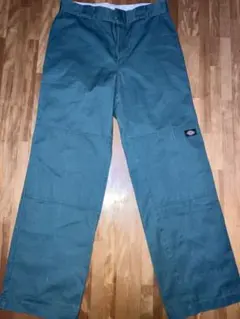 Dickies ルーズフィットダブルニーワークパンツ グリーンsize30