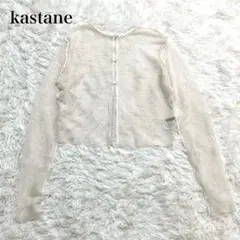 カスタネ メッシュカーディガン 羽織り 透け感 ナチュラル カジュアル 洗える