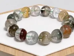 ホランダイト・クローライト・アクチノ・ゼウスシトリン ブレスレット