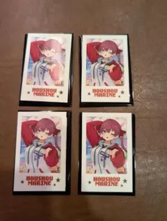 ホロライブ　ランダムチェキ風カード　宝鐘マリン 4枚