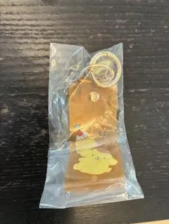 ポムポムプリン　ミニチャーム付きビニールキーホルダー