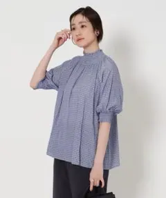 ANAYI スクエアジオメトリックプリントブラウス - メルカリ