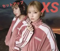 adidas ピンクベロア w adibreak velour tt セット