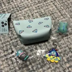 ハンギョドン ポーチとキーホルダーセット　ガチャ　ガチャガチャ　Sanrio
