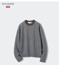 カシミヤクルーネックセーター S