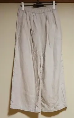 無印良品　リネンワイドパンツ