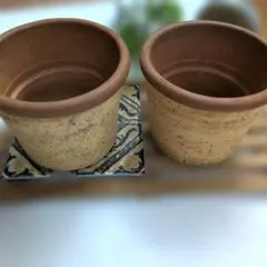 DEROMAイタリア製 テラコッタ 植木鉢 2個セットのサムネイル