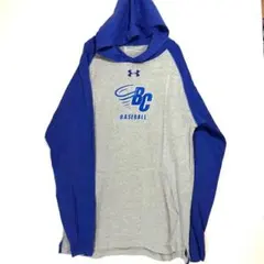 【UNDERARMOR】ラグランフーデッドプルオーバー　薄手パーカーロンT