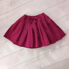 【120cm】リボン付きフレアスカート◇プティマイン