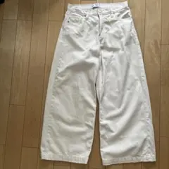 GAP BAGGY MID RISE ホワイトデニムパンツ　27 4Rのサムネイル