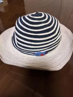 familiar ストライプ 麦わら帽子 49