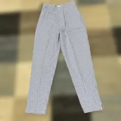 新品ギンガムチェックカジュアルパンツ