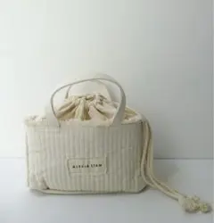 ALEXIA STAM＊巾着トートバッグ＊フリンジトート＊キャンパストート