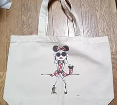 Disney ミニーマウス イラスト トートバッグ キャンバス地