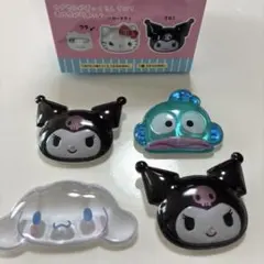 サンリオ　クロミ　シナモロール ハンギョドン　ぷっくりったいバッジ