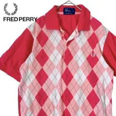 【XSサイズ】FRED PERRY フレッドペリー アーガイル柄 ポロシャツのサムネイル