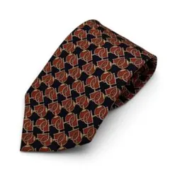 GUCCI グッチ ネクタイ GG柄 総柄 シルク ネイビー レッド イタリア製