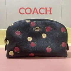【COACH】リンゴ柄 ポーチ 黒