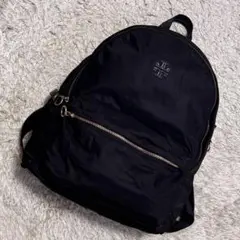 美品✨トリーバーチ リュックサック レザー ナイロン ブラック 大容量