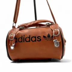 か*ど様 adidas ビンテージ ボストンバッグ ブラウン アディダス PETER BLACK (ピーターブラック)社製 稀少ロゴタイプ