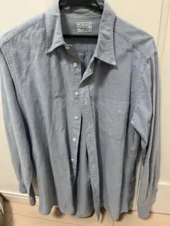 オリジナルウォッシュ 長袖シャツ L 青