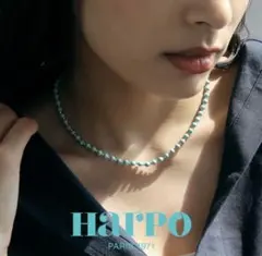 HARPO ターコイズ　ターコイズラウンドストーン シルバービーズ　ネックレスのサムネイル