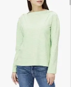 リリーブラウン　ロングスリーブボーダートップス