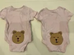 GAP baby 3-6ヶ月 2枚セット ボディースーツ ロンパース