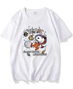 スヌーピー Tシャツ 綿100％　サイズ(M)