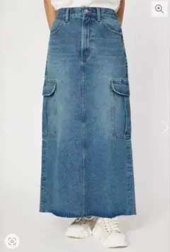 RODEO CROWNS WIDE BOWL デニムカーゴマキシスカート