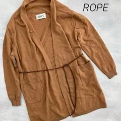 美品❣ロペ　ROPE　ニットカーディガン　アウター　ブラウン　ウール　カシミヤ