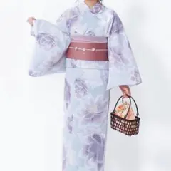 GRL グレイル　蓮の花柄浴衣セット[gi1318] ピンク　紫